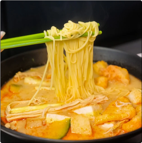 Noodles in broth