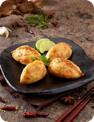 Crispy fried dumplings